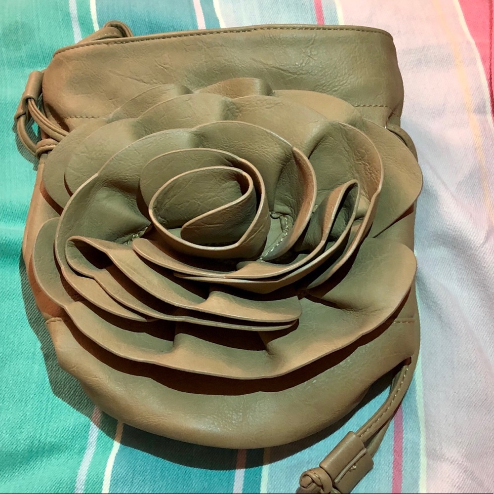 VTG 90’s Crossbody bucket bag beige